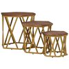 vidaXL Coffee Tables Brown 55 x 55 x 50 cm Solid Mango Wood