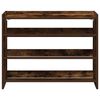 vidaXL Shoe Rack Smoked Oak 80x25x62 cm Engineered Wood