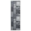 vidaXL Runner Rug BCF Grey with Block Pattern 60x300 cm