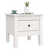 vidaXL Side Tables 2 pcs White 40x40x39 cm Solid Wood Pine