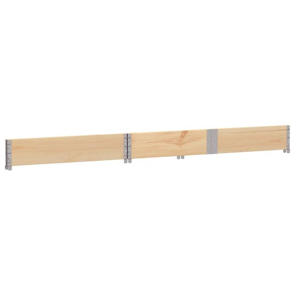 vidaXL Pallet Collar 150x100 cm Solid Wood Pine