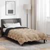 vidaXL Winter Duvet Black and Taupe 220 x 155 cm Microfiber