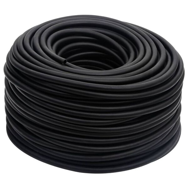 vidaXL Hybrid Air Hose Black 0.6" 50 m Rubber and PVC