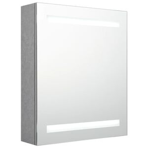 vidaXL Bathroom Cabinet | Concrete grey | MDF with melamine finish, glass
