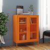 vidaXL Storage Cabinet Orange 80x35x101.5 cm Steel
