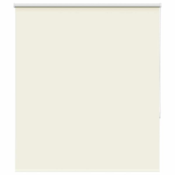 vidaXL Roller Blind Blackout Off White 140x130 cm Fabric Width 136.6 cm Polyester