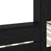 vidaXL Bunk Bed for Kids Black Oak 100 x 200 cm Engineered Wood