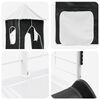 vidaXL Kids'Loft Bed Frame White and Black 99.5 x 190 cm Metal