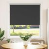 vidaXL Roller Blind Blackout Black 105x150 cm Fabric Width 100.7 cm Polyester