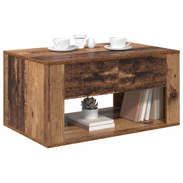 vidaXL Coffee Table Old Wood 80 x 50 x 40 cm Engineered Wood