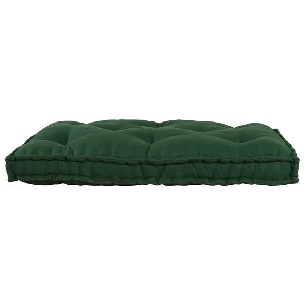vidaXL Pallet Sofa Cushion Green Fabric
