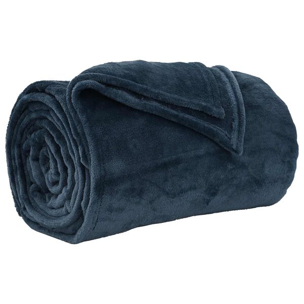 vidaXL Throw Blankets 6 pcs Navy Blue 150 x 200 cm Fleece