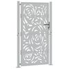 vidaXL Garden Gate 100x175 cm Weathering Steel Flame Design