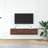 vidaXL TV Cabinets 2 pcs Brown Oak 60x31x25.5 cm Engineered Wood
