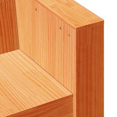 vidaXL Garden Sofa Wax Brown 79x60x62 cm Solid Wood Pine