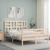 vidaXL Bed Frame without Mattress 140x190 cm Solid Wood