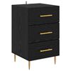 vidaXL Bedside Cabinet Black Oak 40 x 40 x 66 cm Engineered Wood