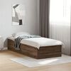 vidaXL Bed Frame without Mattress Brown Oak 90x190 cm Single