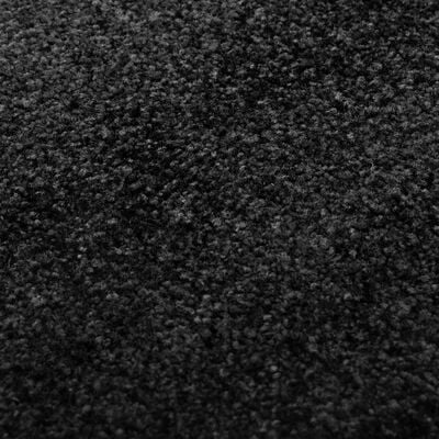 vidaXL Doormat Washable Black 60x90 cm