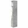 vidaXL Corner Cabinet Concrete Grey 27.5x27x140cm Engineered Wood