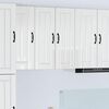 vidaXL Dishwasher Panel Lucca 2 pcs High Gloss White 30 x 31 x 80 cm