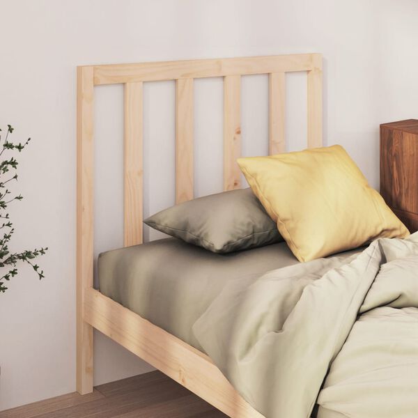 vidaXL Bed Headboard 81x4x100 cm Solid Wood Pine
