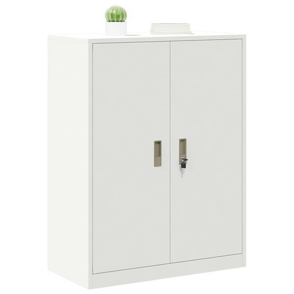 vidaXL Storage Cabinet White 80 x 40 x 105 cm Steel