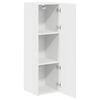 vidaXL Kitchen Cabinet Kalmar High Gloss White 30 x 31 x 100 cm