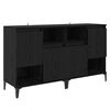 vidaXL Sideboards 2 pcs Black Oak 60 x 35 x 70 cm Engineered Wood