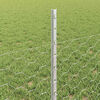 vidaXL Fence with Post Silver 0.5 x 100 m Steel