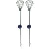Luxform Solar LED Garden Stick Light Diamond 2 Pack