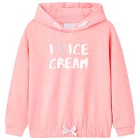 Kids' Hooded Sweatshirt Bright Pink 92