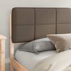 vidaXL Bed Frame with Upholstered Headboard Taupe 180 x 200 cm