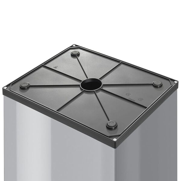 Hailo Waste Bin Big-Box Swing Size XL 52 L Silver 0860-221