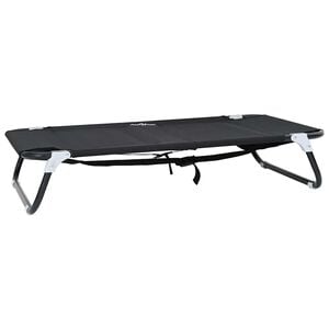 vidaXL Dog Bed 90 x 55 x 18 cm Steel Black