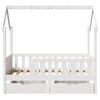 vidaXL Kids Bed Frame with Drawers without Mattress 80x160 cm Solid Wood