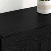 vidaXL Wall-mounted Cabinet 2 pcs Black Oak 69.5 x 34 x 90 cm