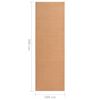 vidaXL Runner Rug BCF Beige 100x300 cm