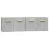 vidaXL Wall Cabinets 2 pcs Concrete Grey 60x36.5x35 cm Engineered Wood