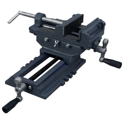vidaXL Manually Operated Cross Slide Drill Press Vice 127 mm