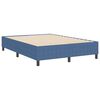 vidaXL Platform Bed Frame Blue 140 x 200 cm Fabric