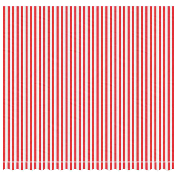 vidaXL Replacement Fabric for Awning Red and White Stripe 4x3.5 m