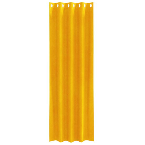 vidaXL Blackout Curtains 2 pcs Mustard Yellow 140 x 225 cm Velvet