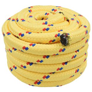 vidaXL Boat Rope 3 mm 5 m Yellow PP
