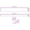vidaXL Window Sill White 120 x 10 x 4.5 cm PVC