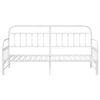 vidaXL Daybed Frame White 80 x 200 cm Powder-Coated Steel