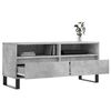 vidaXL TV Cabinet Concrete Grey 100x34.5x44.5 cm Engineered Wood