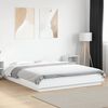 vidaXL Bed Frame with LED Lights without Mattress White 150x200cm