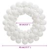 vidaXL Christmas Wreath White 45 cm Polystyrene