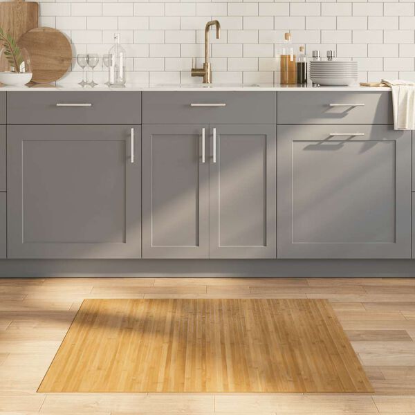 vidaXL Rug Rectangular Nature 80x100 cm Bamboo